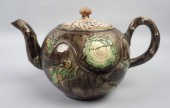 STAFFORDSHIRE CREAMWARE TEAPOT
