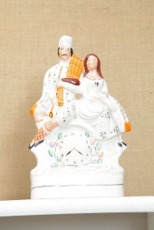 STAFFORDSHIRE FIGURE GROUP. De
