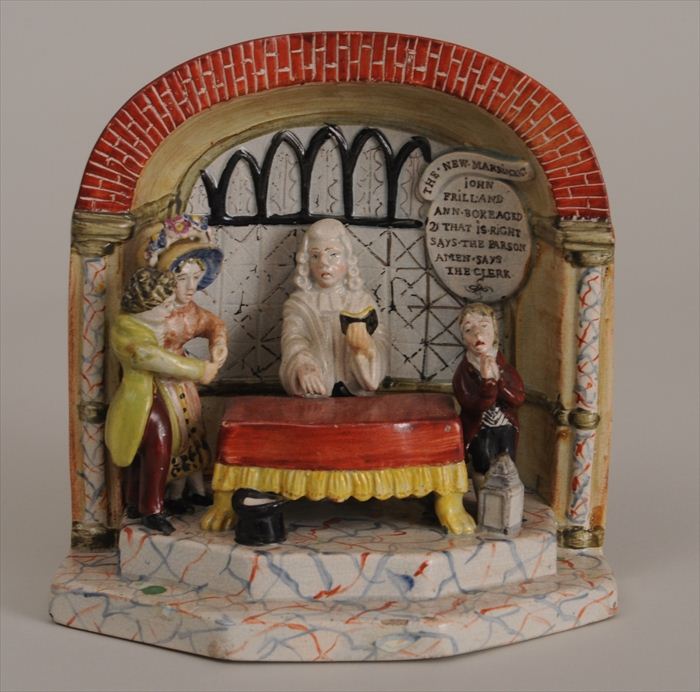 STAFFORDSHIRE FIGURE GROUP: "THE