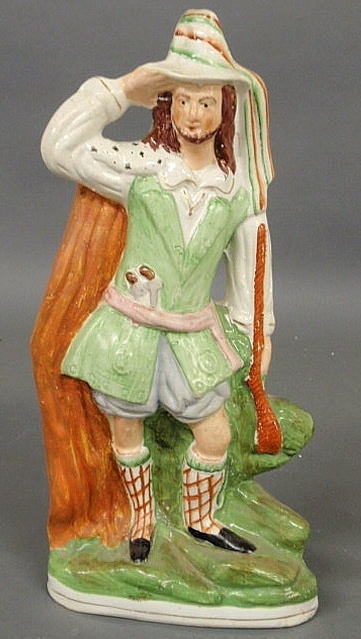 Staffordshire figure of a hunter