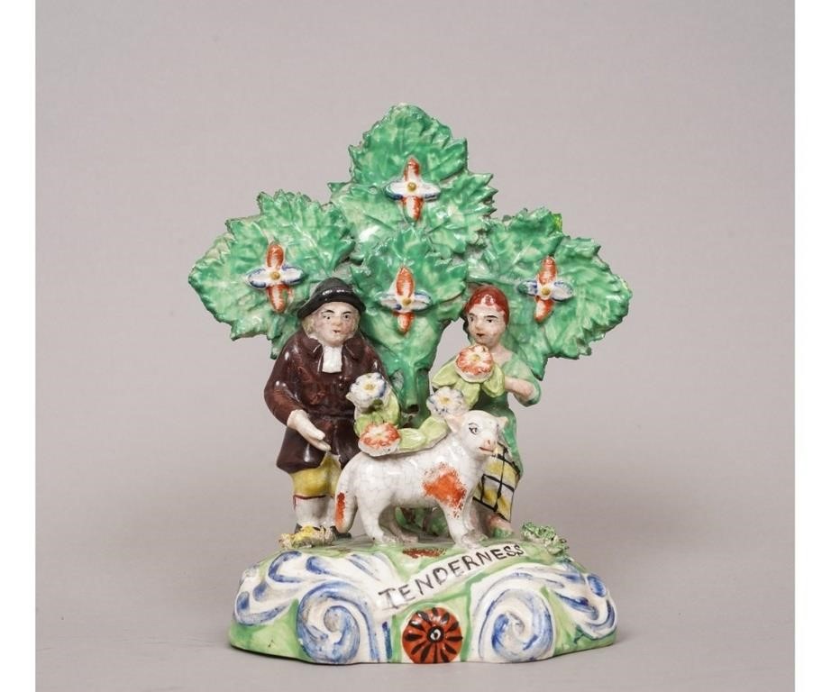 Staffordshire figure titled
