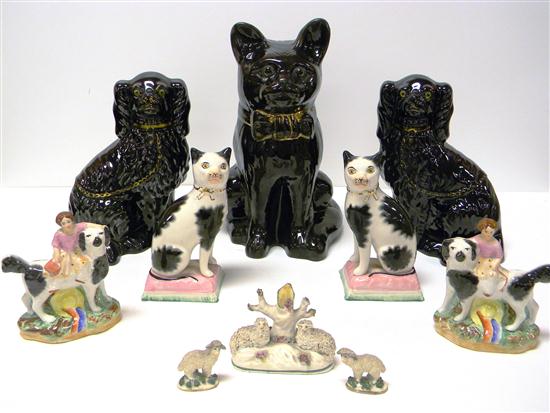 Staffordshire figures: small 20th