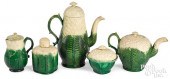 STAFFORDSHIRE FIVE-PIECE TEA A