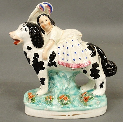 Staffordshire girl on the back of