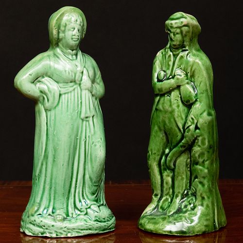 STAFFORDSHIRE GREEN GLAZED