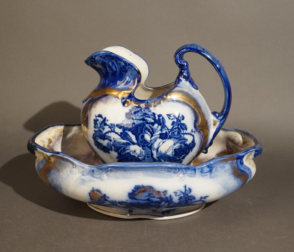 STAFFORDSHIRE IRONSTONE TWO-PIECE
