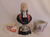 STAFFORDSHIRE JOHN WESLEY BUST