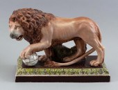 STAFFORDSHIRE LION FIGURE ENGL