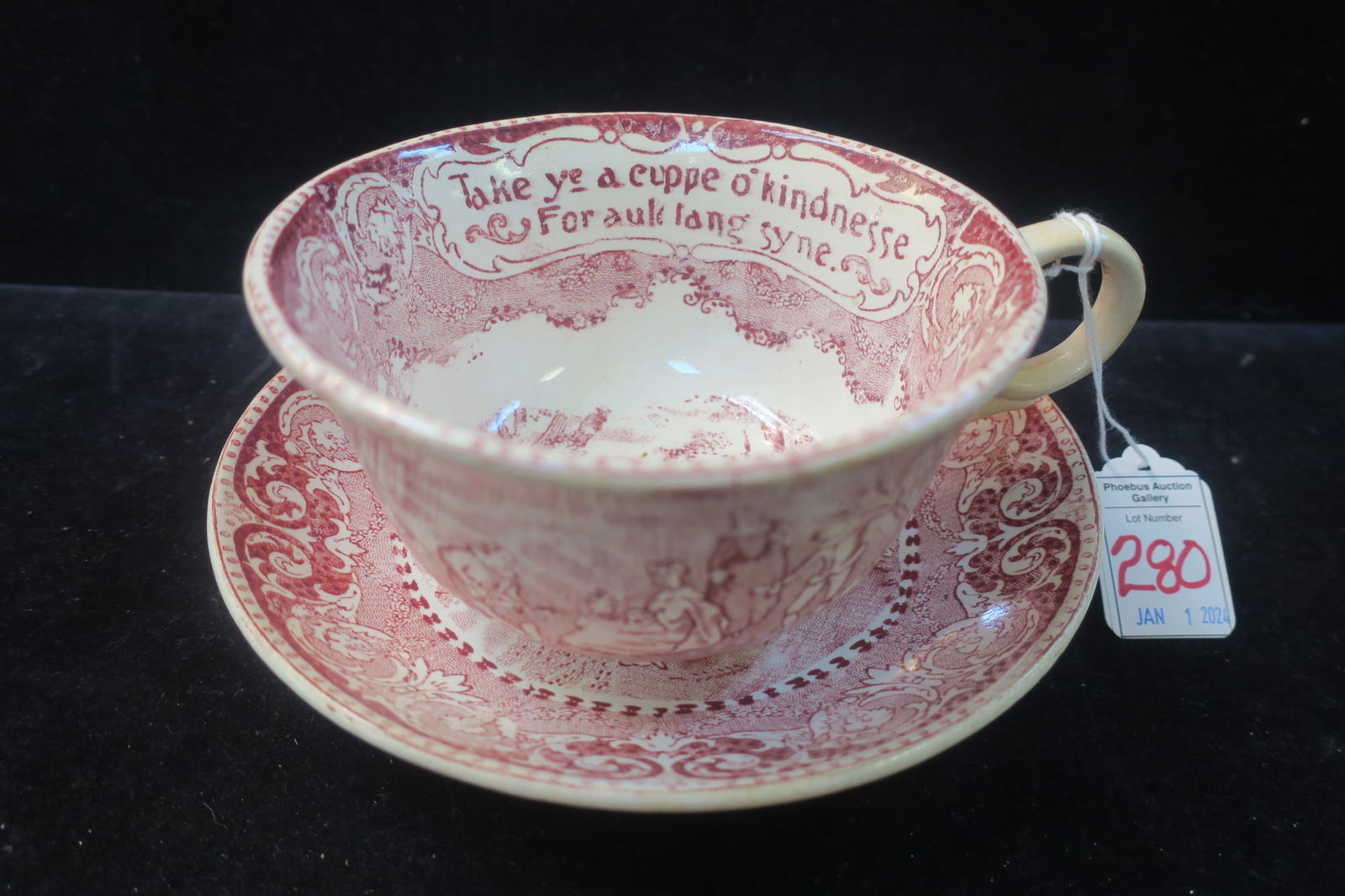 STAFFORDSHIRE OVERSIZE CUP AND