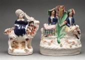 Staffordshire painted earthenw