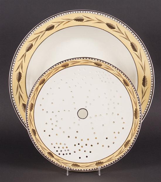 Staffordshire painted transfer