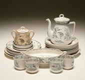 Staffordshire paste dinnerware