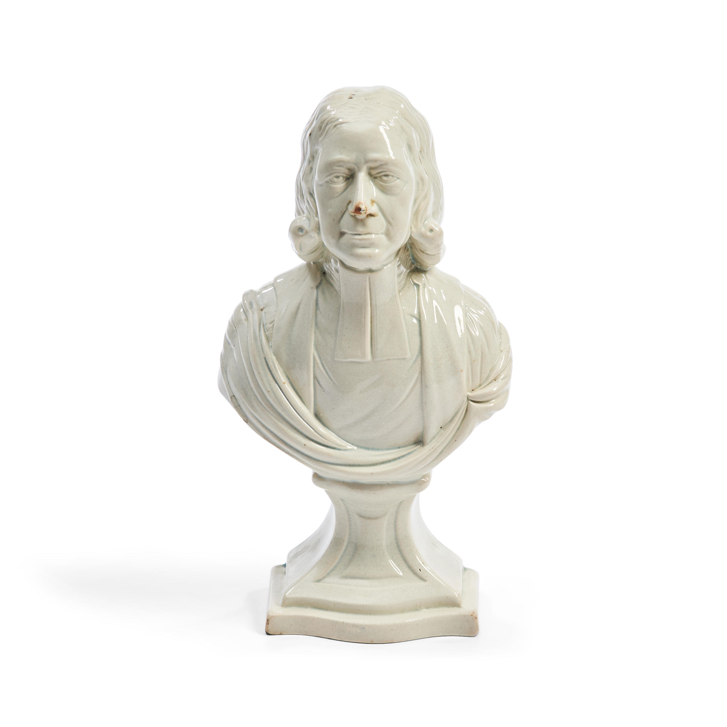 STAFFORDSHIRE PEARLWARE BUST OF
