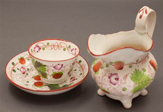 Staffordshire pearlware cream jug