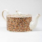 STAFFORDSHIRE PEARLWARE TEAPOT
