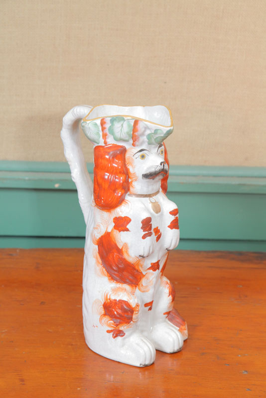 STAFFORDSHIRE PITCHER. In the