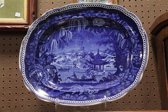 STAFFORDSHIRE PLATTER. ''Clews''