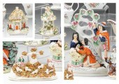 Staffordshire polychrome figur