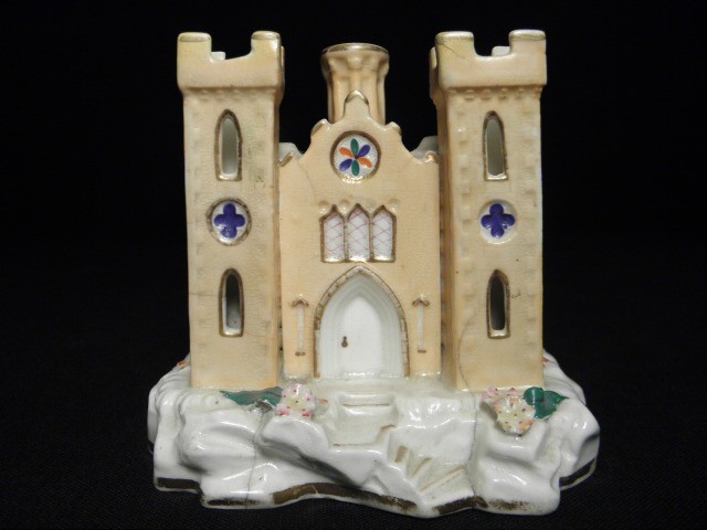Staffordshire porcelain church