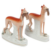 STAFFORDSHIRE PORCELAIN PAIR H