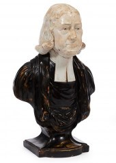 STAFFORDSHIRE POTTERY BUST OF