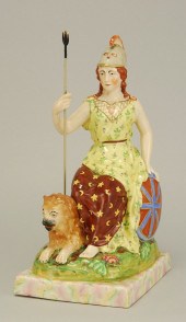 STAFFORDSHIRE POTTERY FIGURE O