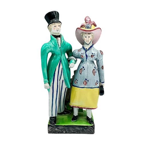 STAFFORDSHIRE POTTERY FIGURINE,