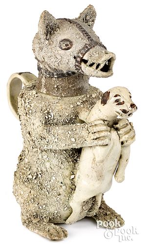 STAFFORDSHIRE SALT GLAZE BEAR