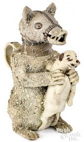 STAFFORDSHIRE SALT GLAZE BEAR