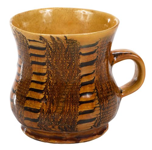 STAFFORDSHIRE SLIPWARE THISTLE