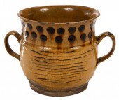 STAFFORDSHIRE SLIPWARE TWO HAN