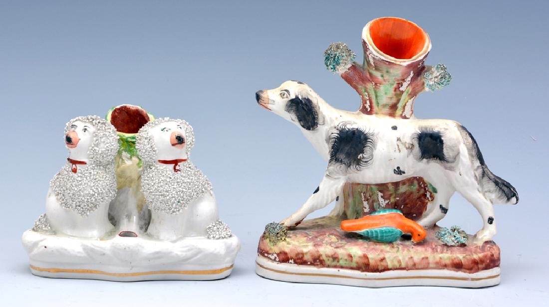 STAFFORDSHIRE SPANIEL & POODLE