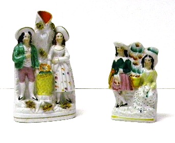 Staffordshire  two pieces: