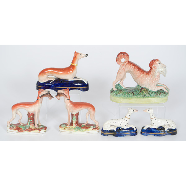 Staffordshire Whippet Figurines