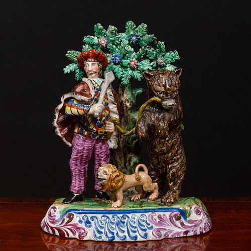 STAFFORSHIRE FIGURE GROUP OF