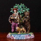 STAFFORSHIRE FIGURE GROUP OF D