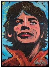 STAGE-SIZED MICK JAGGER PORTRA