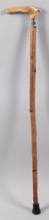 STAGHORN-HANDLED WALKING STICK