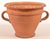 STAHL POTTERY UNGLAZED REDWARE