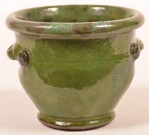STAHL REDWARE GREEN GLAZED OPEN