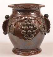 STAHL REDWARE POTTERY VASE.Sta