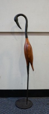 STAINED CARVED FRUITWOOD AND P