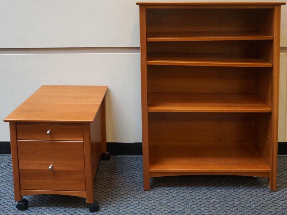 STAINED CHERRY BOOKSHELF WITH