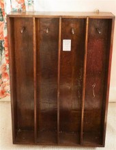 STAINED FRUITWOOD CANDLE BOXSt