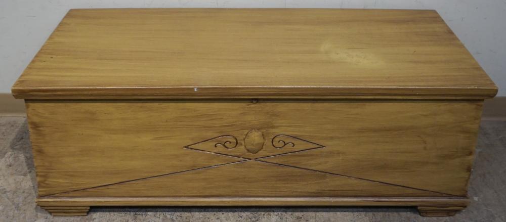 STAINED FRUITWOOD CEDAR-LINED