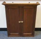 STAINED FRUITWOOD DOUBLE PANEL