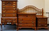 STAINED FRUITWOOD DOUBLE/QUEEN