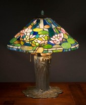 STAINED GLASS AND PATINATED BR
