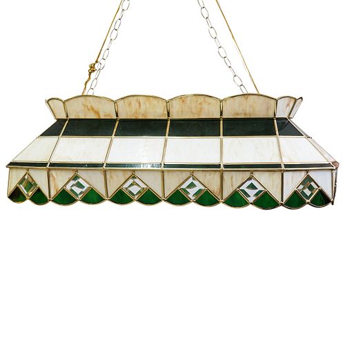 STAINED GLASS BILLIARD LIGHT