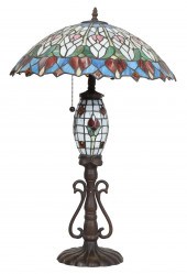 Stained glass bronze patinated